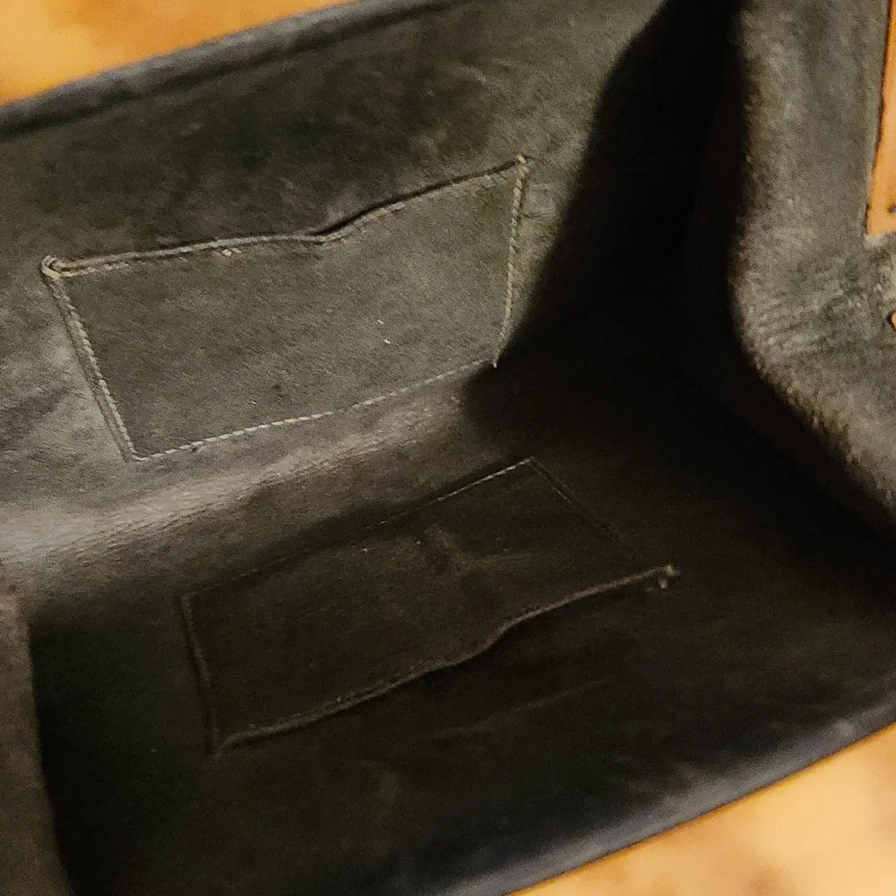 Vintage 1920s Elegant Brown Leather Handbag - Picture 8 of 12